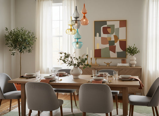 4 Modern pendants lights - kitchen island light | Les Trois Pyramides