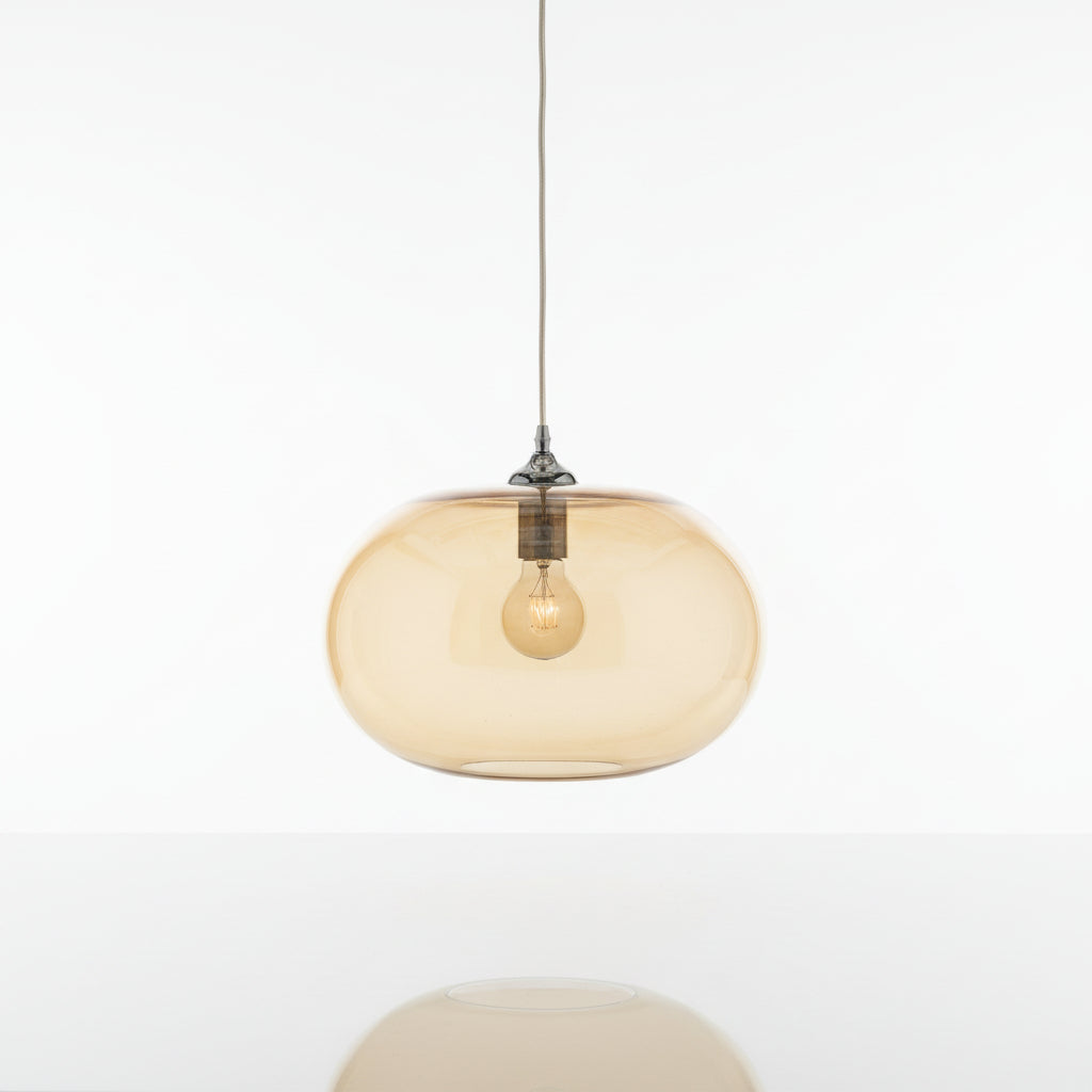 Blown Glass Light Fixture | Les Trois Pyramides