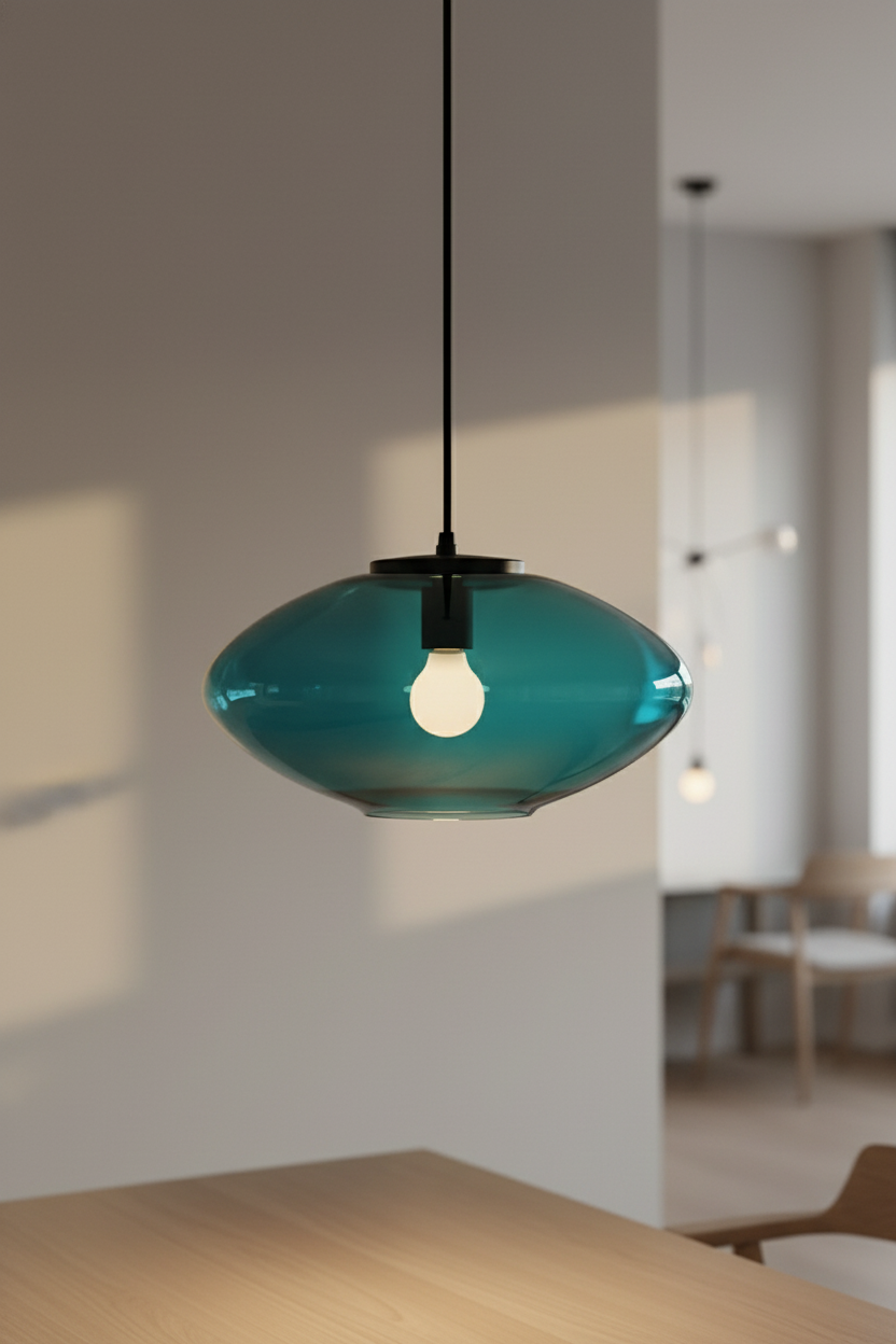 Modern Hanging Light - Les Trois Pyramides 