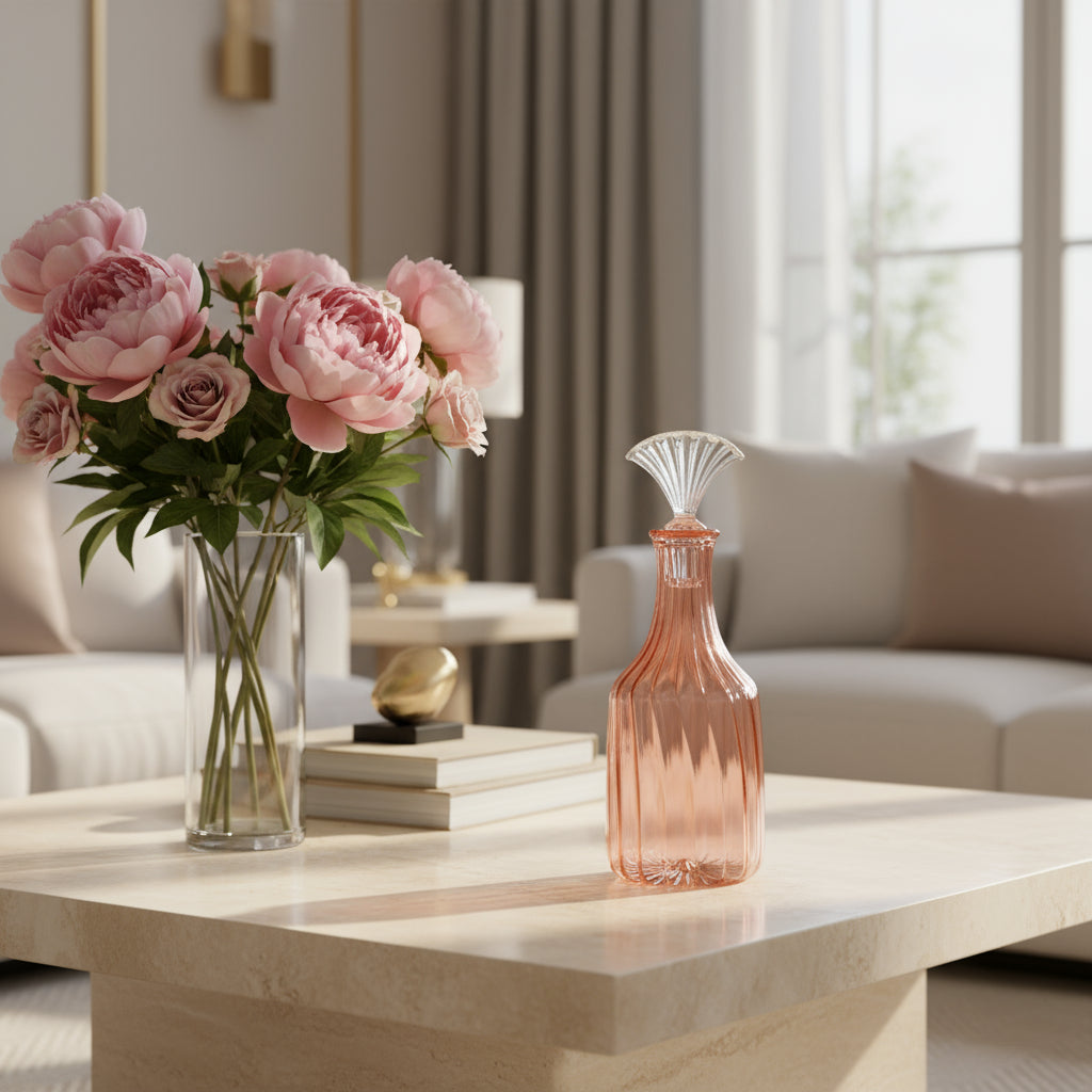 Blown Glass Decanter - Les Trois Pyramides