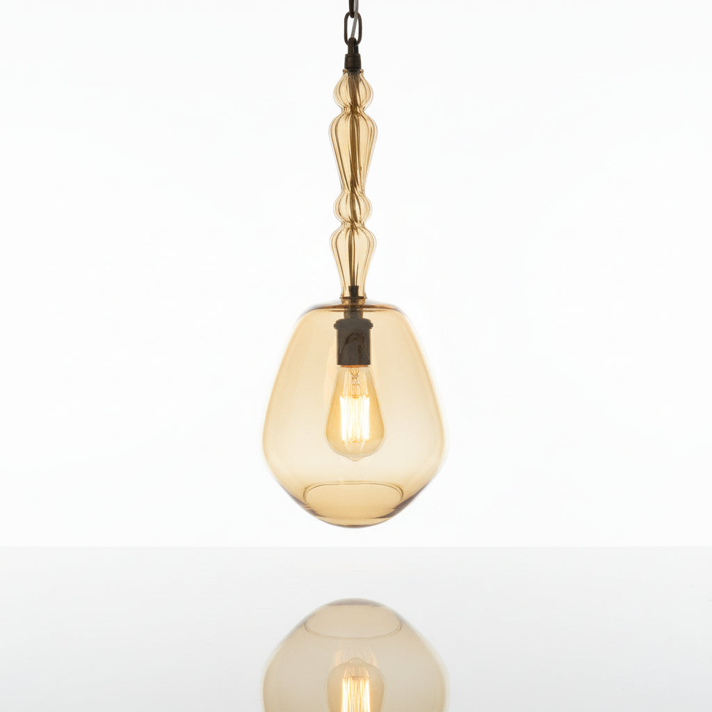 Blown Glass Pendant Light - Les Trois Pyramides