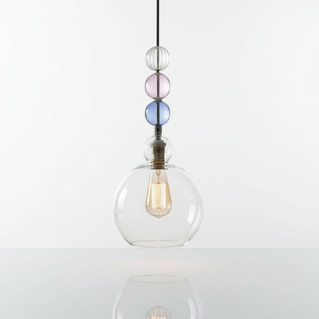 Blown Glass Pendant - Les Trois Pyramides