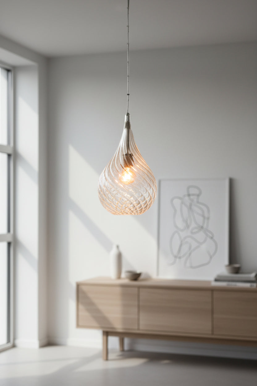 Clear Light Fixture - Les Trois Pyramide