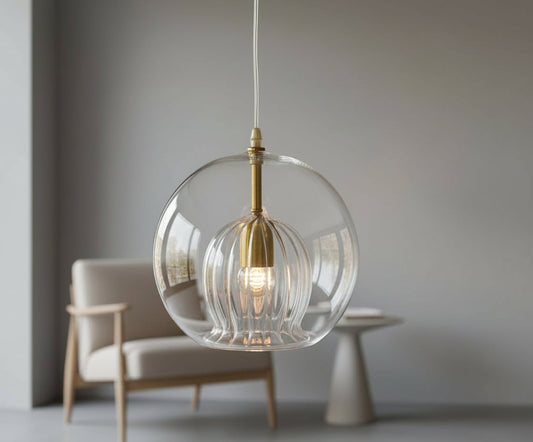 Clear Light Fixture For Room Decor - Les Trois Pyramide