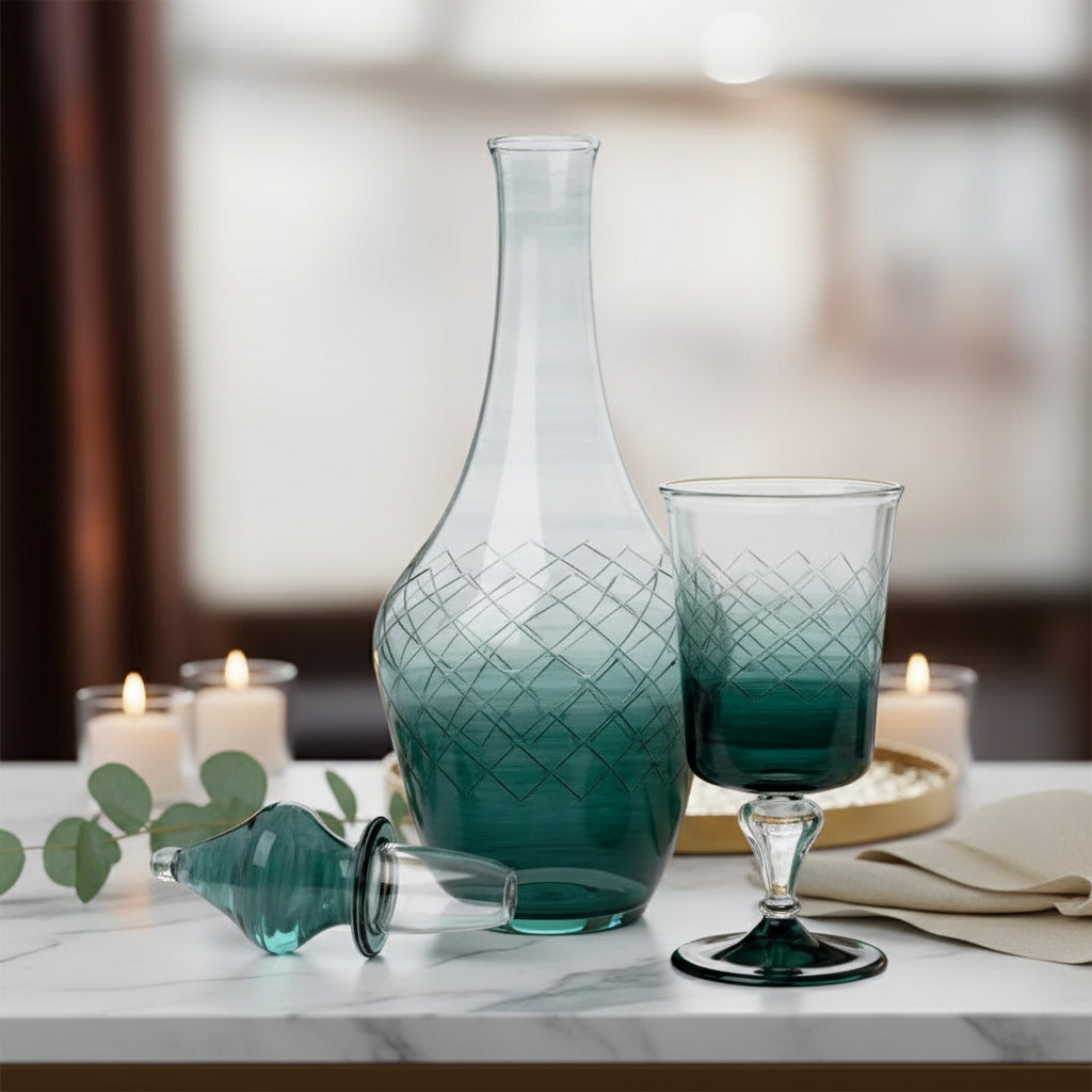Decanter Sets For Wedding - Les Trois Pyramide