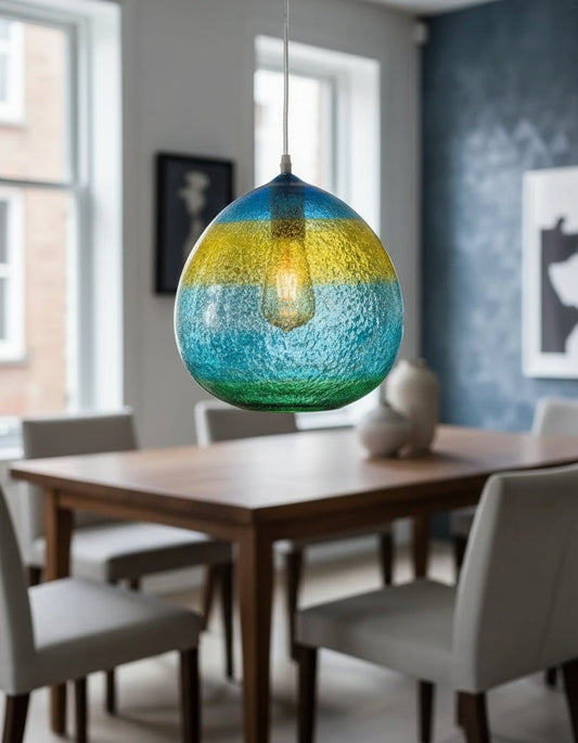 Frosted Glass Pendant Lights Modern Fall Decor - Les Trois Pyramides
