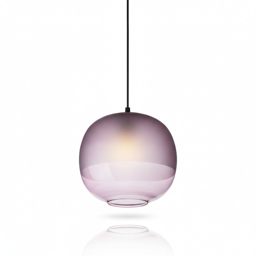 Frosted Glass Set of Four Pendant Lights Modern Decor - Les Trois Pyramide