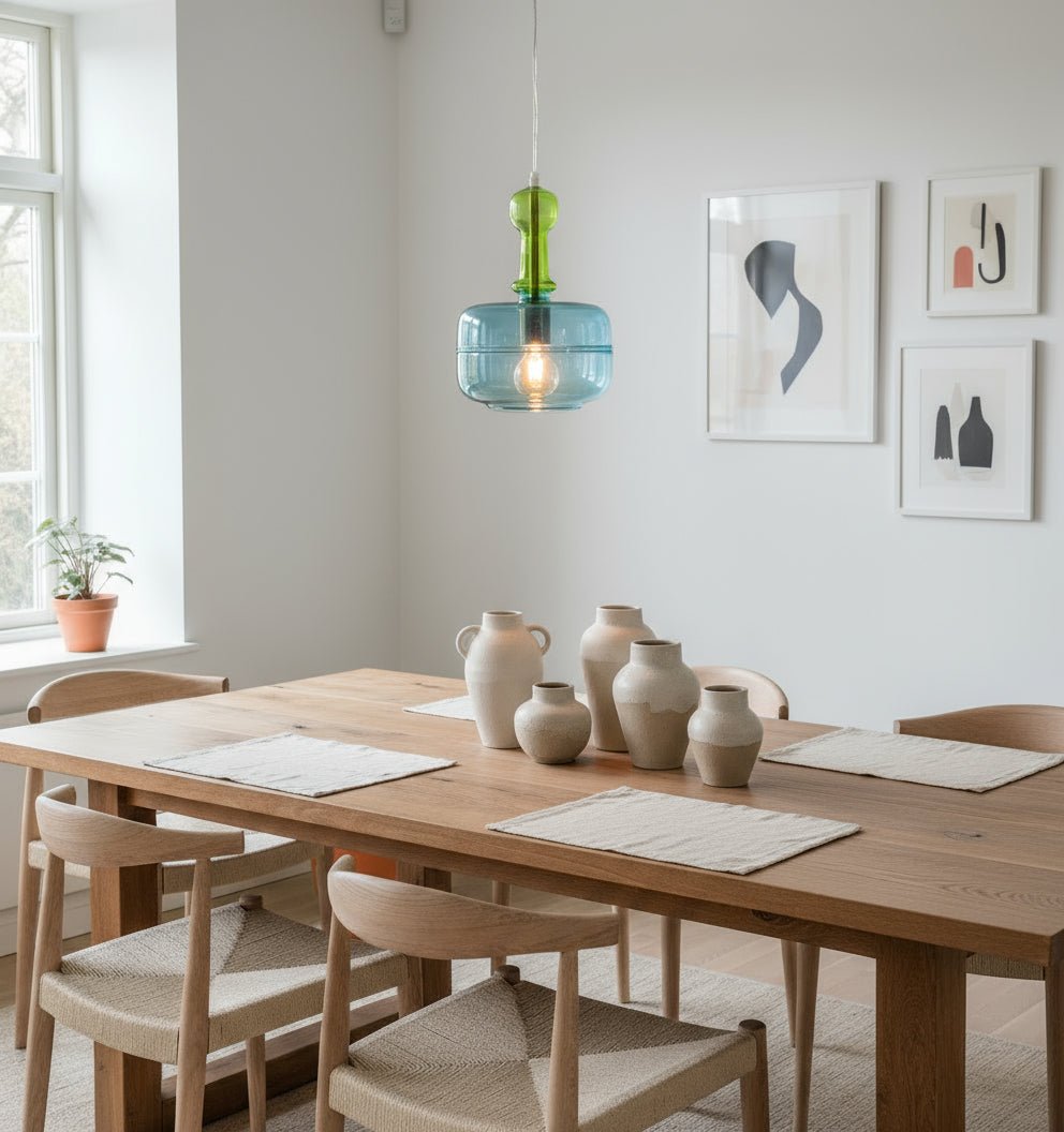 Glass Pendant Lights Modern Fall Decor - Les Trois Pyramides