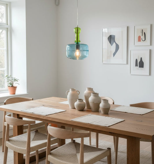 Glass Pendant Lights Modern Fall Decor - Les Trois Pyramides