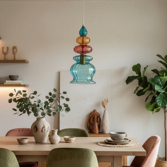Handcrafted Light Pendant for Kitchen Decor | Les Trois Pyramides