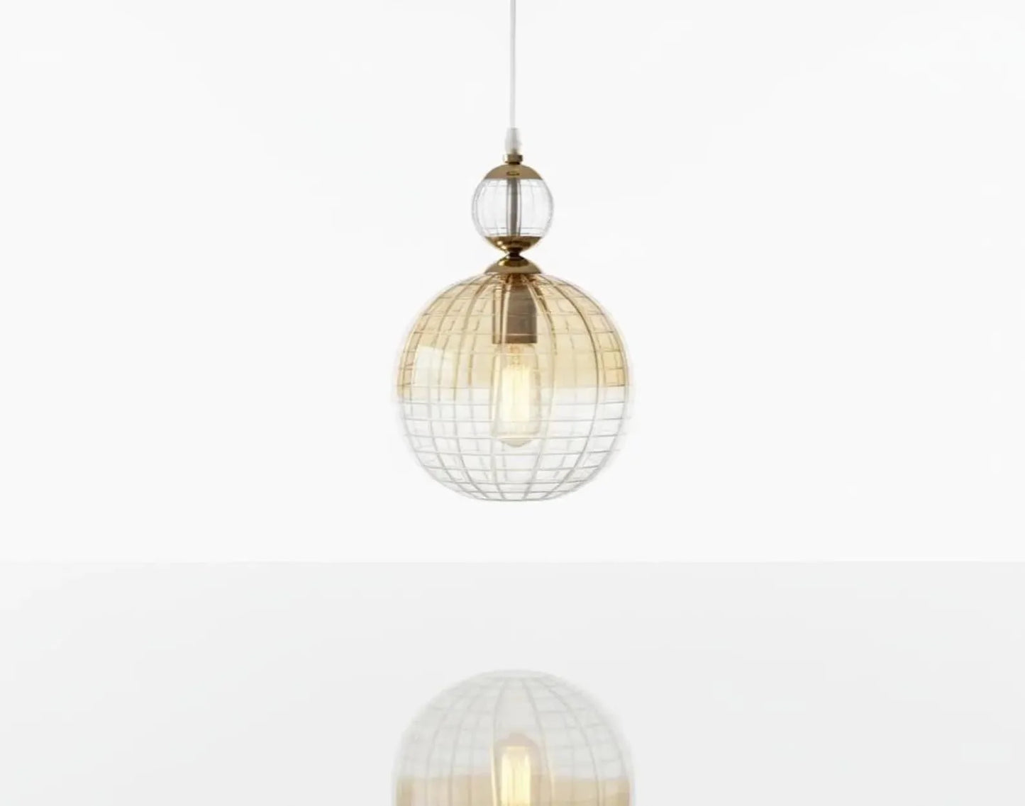 Blown Glass Pendant - Les Trois Pyramides