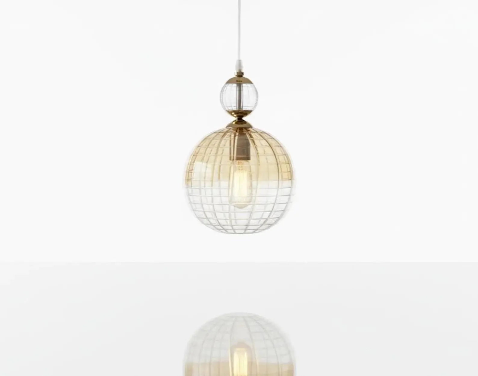 Blown Glass Pendant - Les Trois Pyramides