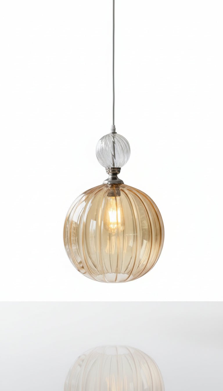 Blown Glass Pendant - Les Trois Pyramides