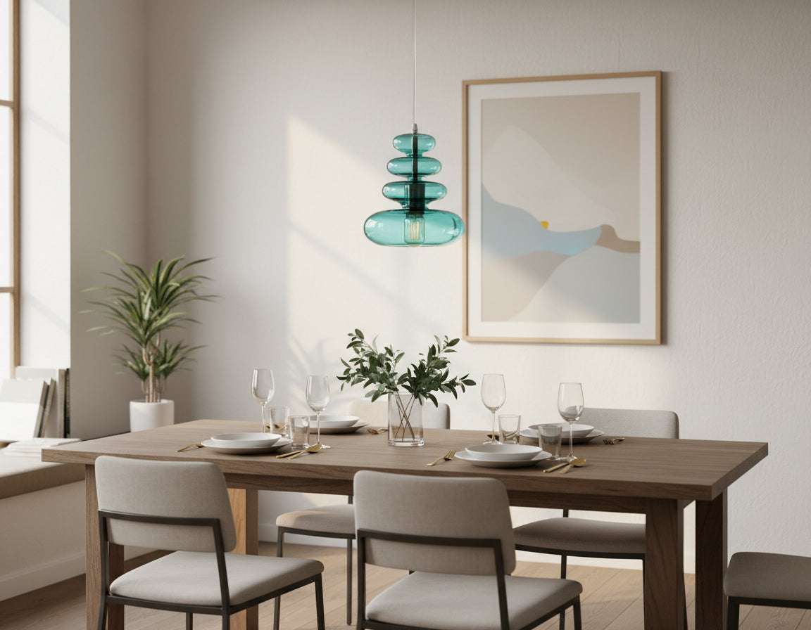 Modern Handmade Hanging Lamp for Dining Room Lights - Les Trois Pyramides 