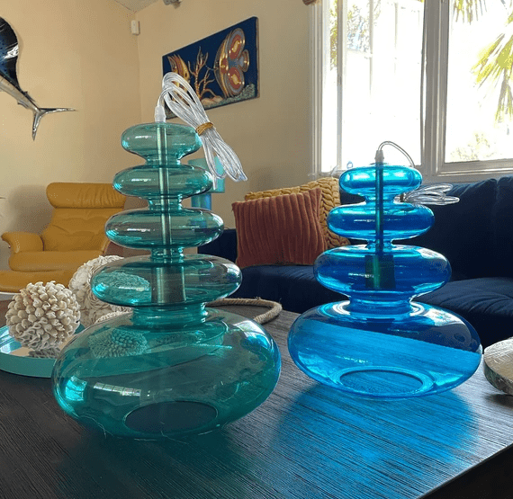 Modern Handmade Hanging Lamp for Dining Room Lights - Les Trois Pyramides 