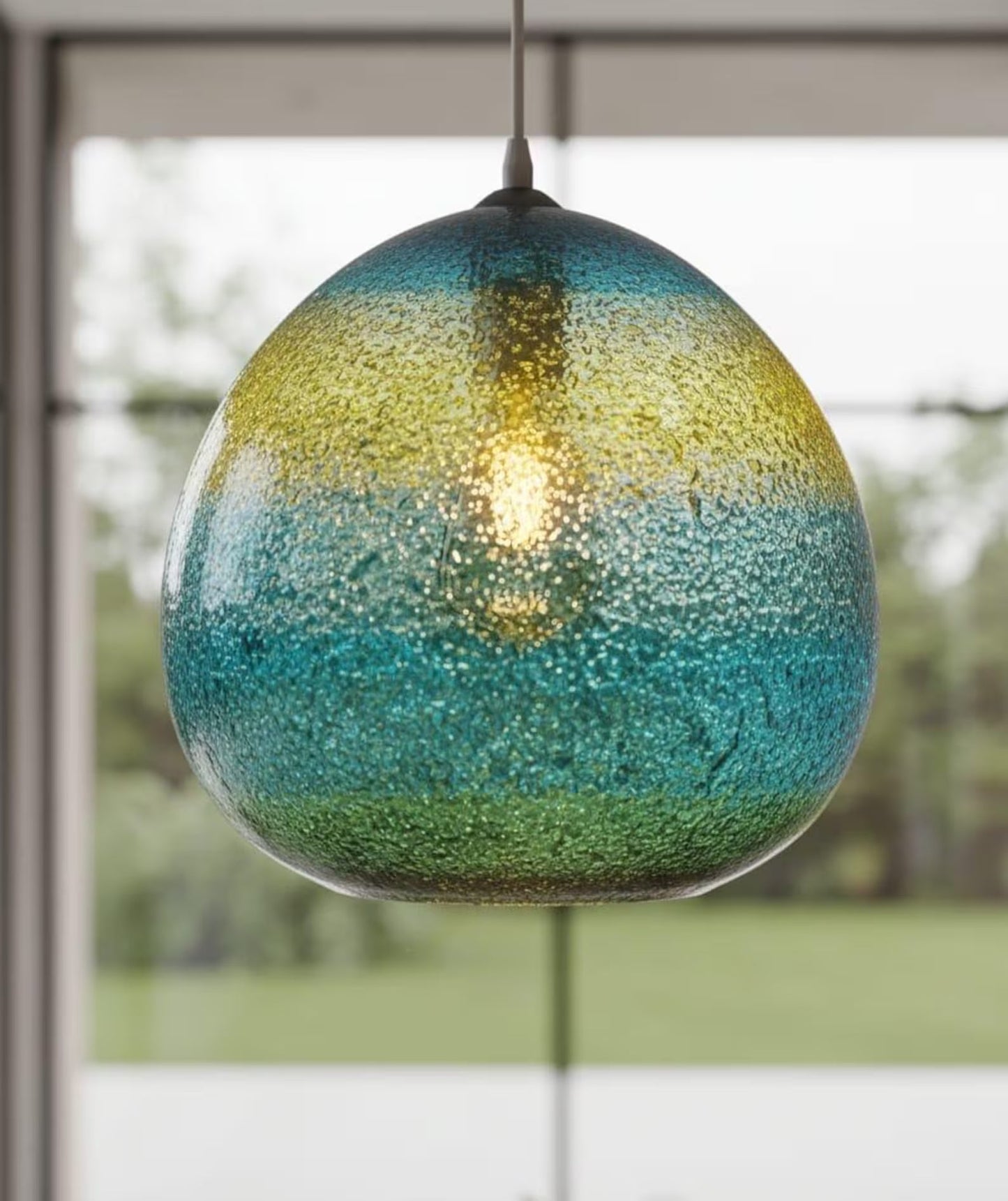 Frosted Glass Pendant Lights Modern Fall Decor - Les Trois Pyramides