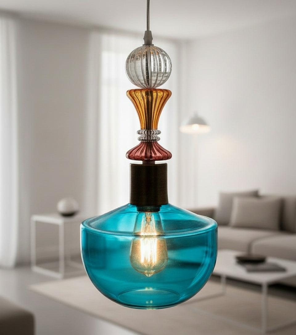 Multicolored Handmade Modern Ceiling Light for Home & Office Decoration - Les Trois Pyramides 