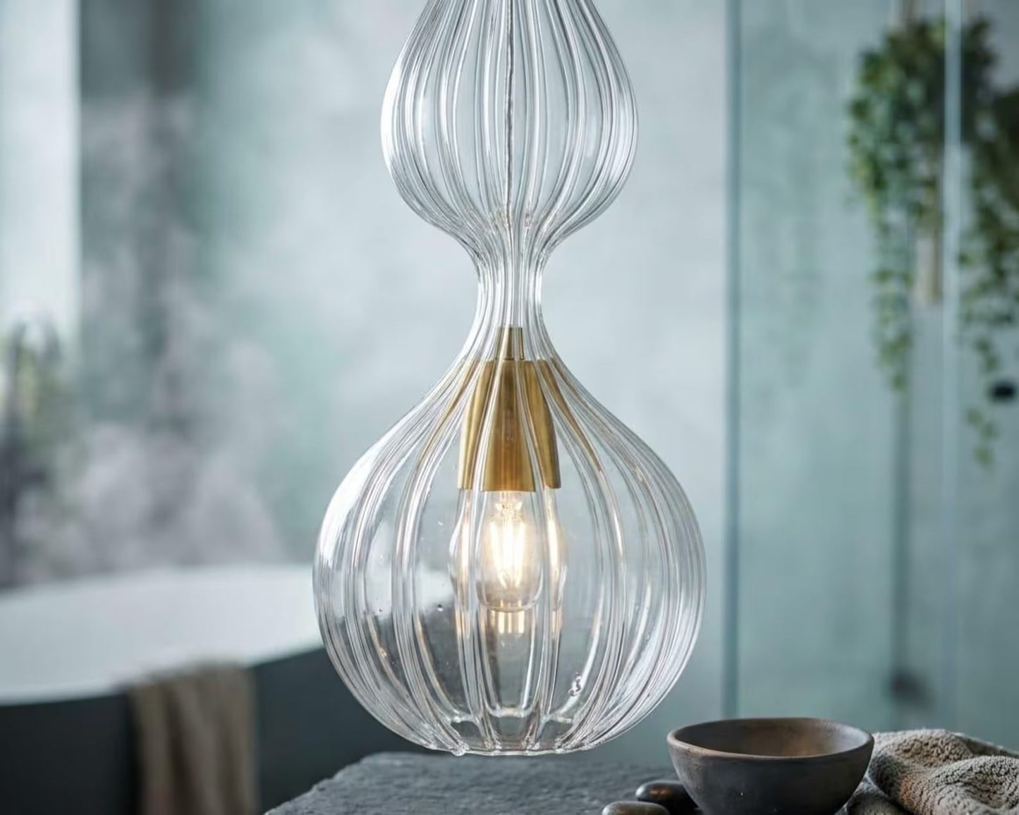 Art Deco Light Fixture - Les Trois Pyramides